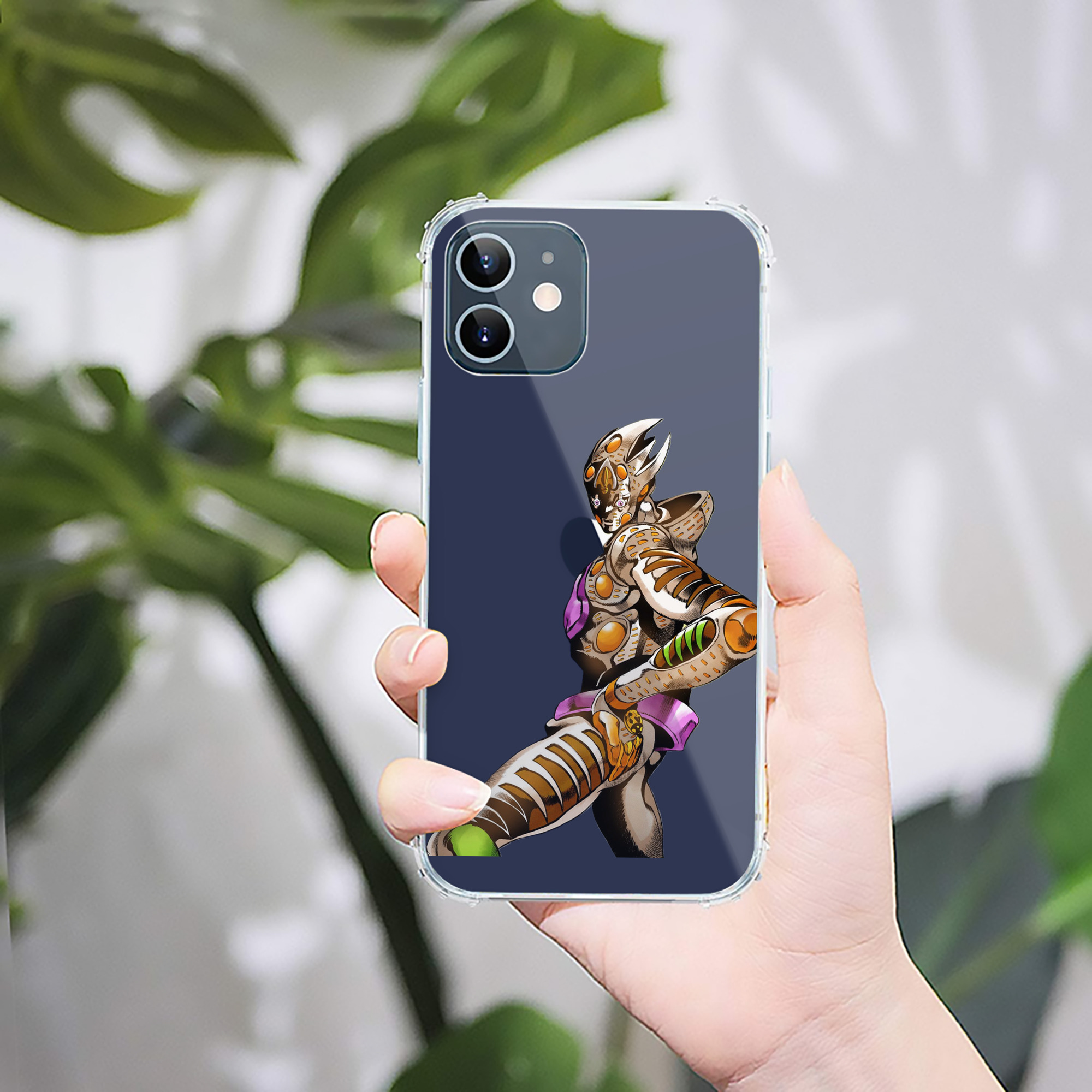 （画像用） ジョジョの奇妙な冒険 ジョルノ?ジョバァーナ JoJo's Bizarre Adventure Giorno Giovanna 【iPhone 12シリーズ対応】透明スマホケース（クリアソフトケース）
